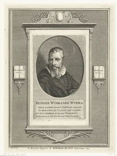 Portret van Reinier Wybrands Wybma
