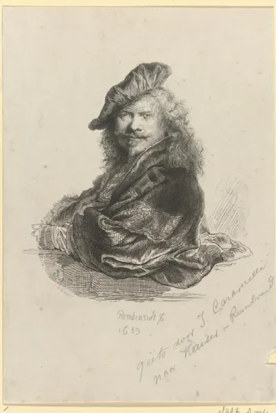 Portret van Rembrandt Harmensz. van Rijn