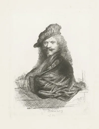 Portret van Rembrandt Harmensz. van Rijn