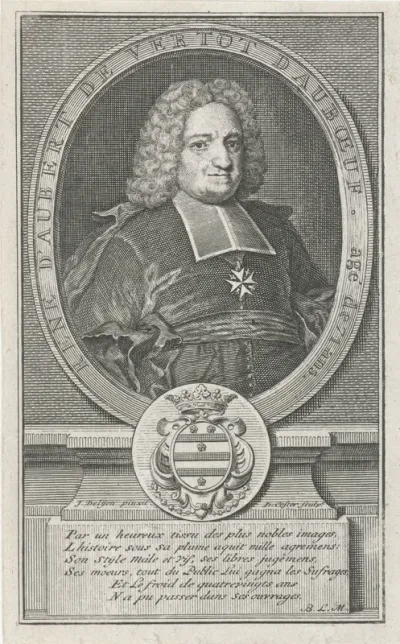 Portret van René Aubert de Vertot d'Auboeuf