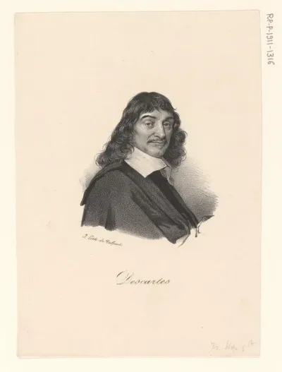 Portret van René Descartes