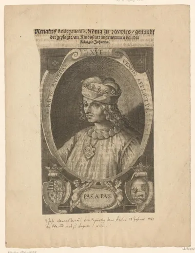 Portret van René I van Anjou, koning van Napels