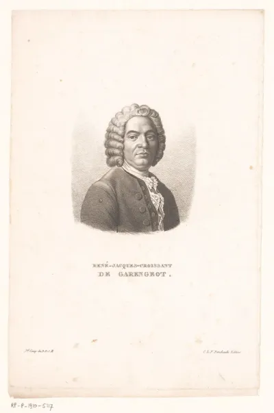 Portret van René-Jacques Croissant de Garengeot