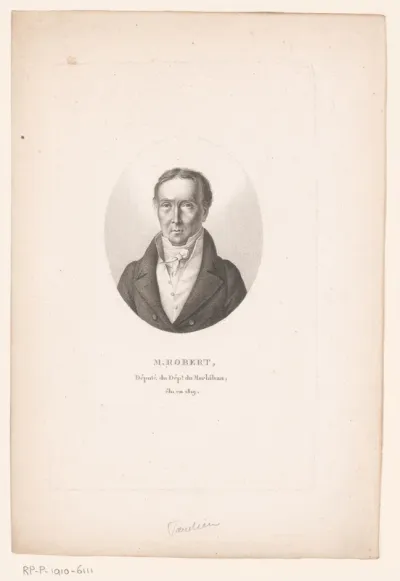 Portret van René Mathurin Robert