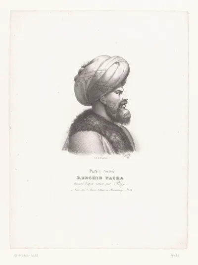 Portret van Resid Mehmed Pasha