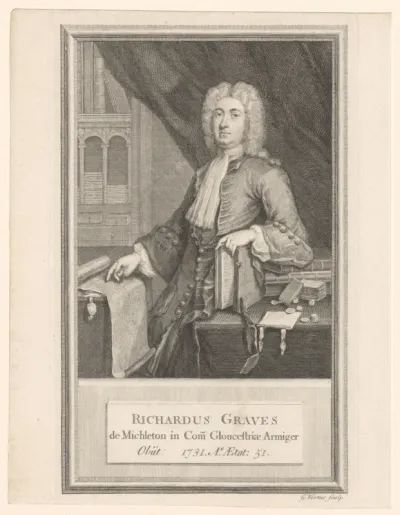 Portret van Richard Graves op 51-jarige leeftijd