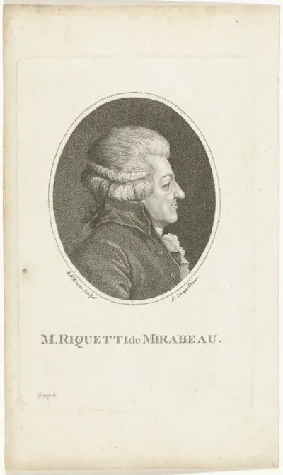 Portret van Riqueti de Mirabeau