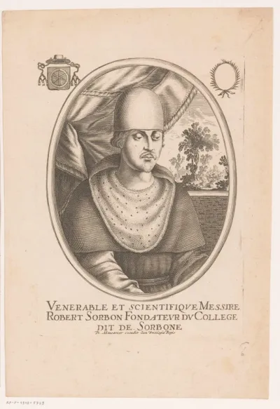 Portret van Robert de Sorbon