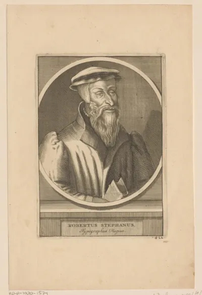 Portret van Robert Estienne