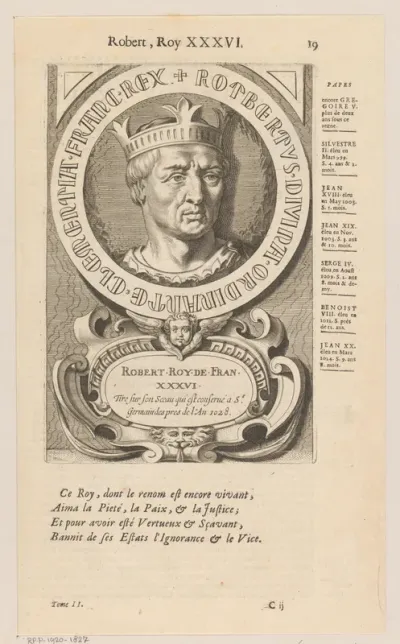 Portret van Robert II de Vrome, koning van Frankrijk