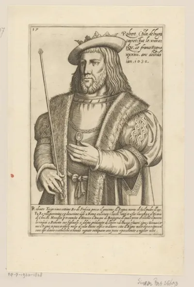 Portret van Robert II de Vrome, koning van Frankrijk