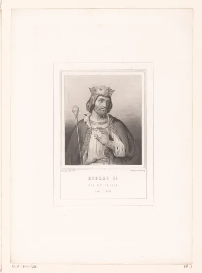 Portret van Robert II de Vrome, koning van Frankrijk
