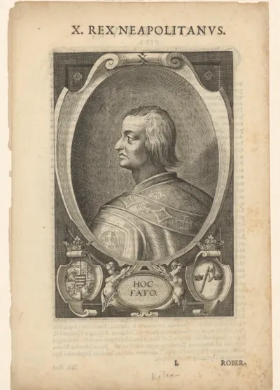 Portret van Robert, koning van Napels