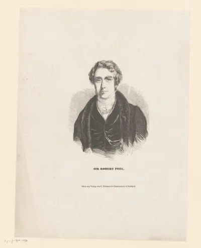 Portret van Robert Peel