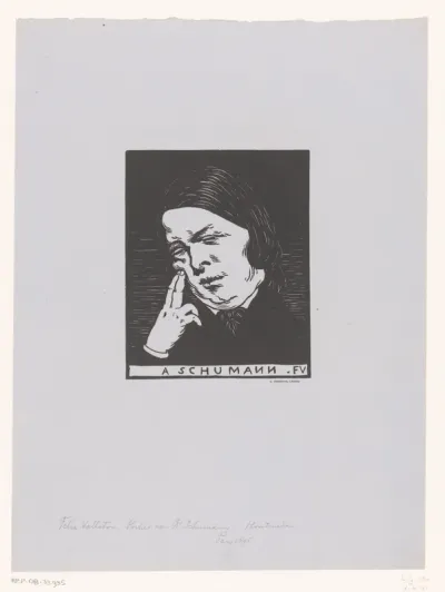 Portret van Robert Schumann