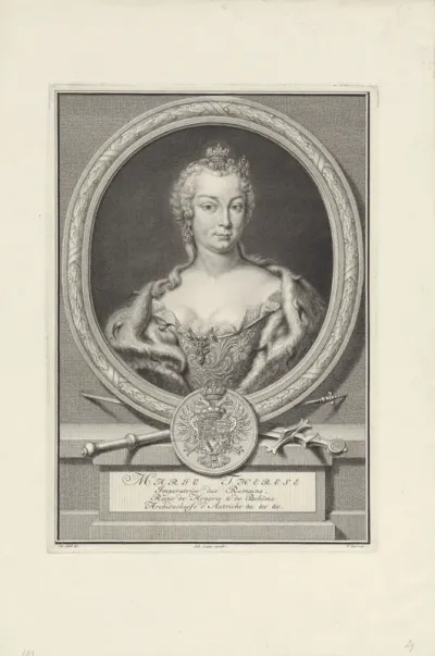 Portret van Rooms-Duits keizerin Maria Theresia