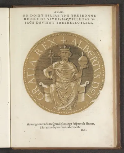 Portret van rooms-koning Albrecht I