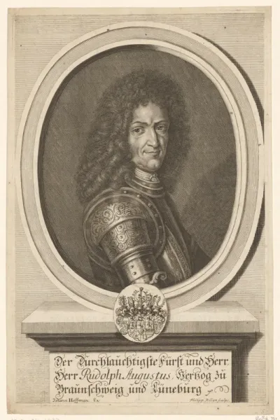 Portret van Rudolf August Braunschweig-Lüneburg