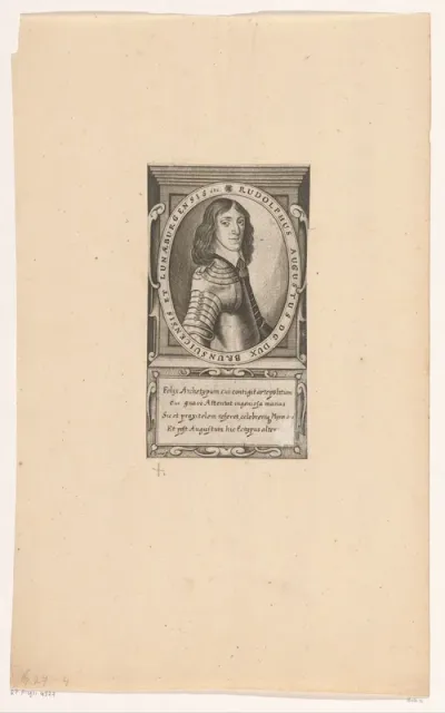 Portret van Rudolf August von Braunschweig-Wolfenbüttel