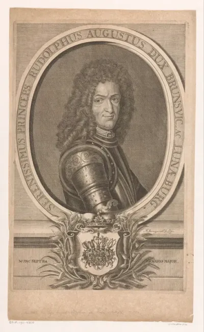 Portret van Rudolf August von Braunschweig-Wolfenbüttel
