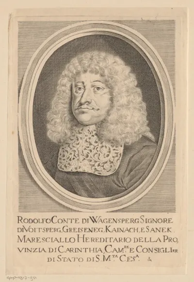 Portret van Rudolf, graaf van Wagensperg