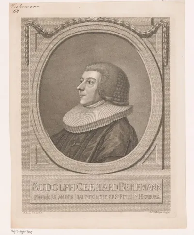 Portret van Rudolph Gerhart Behrmann