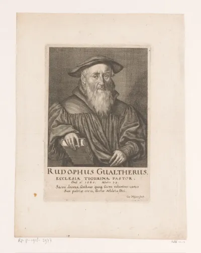 Portret van Rudolph Gwalther