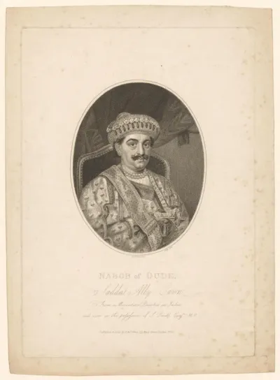 Portret van Saadat Ali Khan I