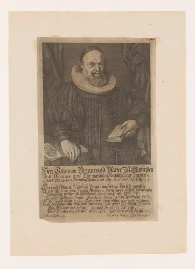 Portret van Salomon Brennwald