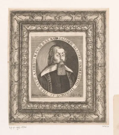 Portret van Salomon Glass