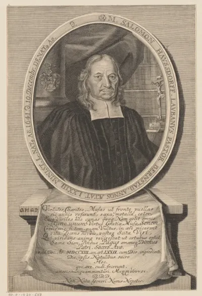 Portret van Salomon Hausdorf