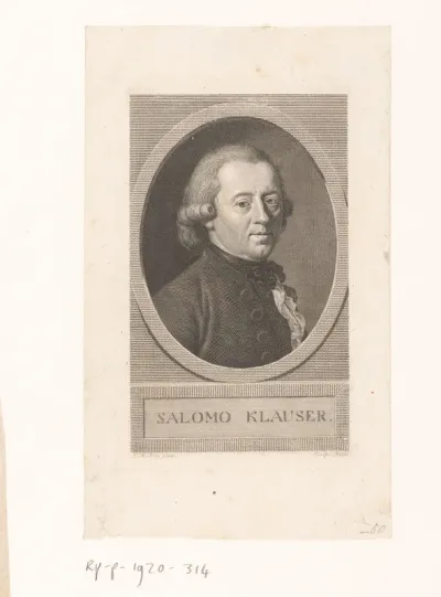 Portret van Salomon Klauser