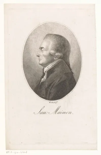 Portret van Salomon Maimon