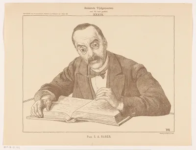 Portret van Samuel Adrianus Naber