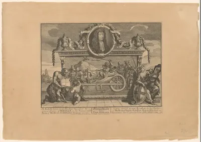 Portret van Samuel Butler op zijn graftombe