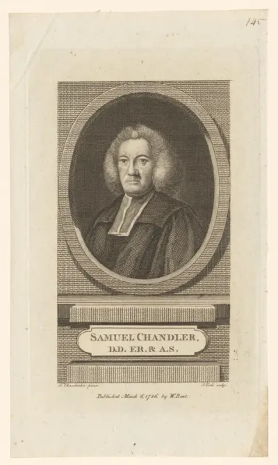 Portret van Samuel Chandler