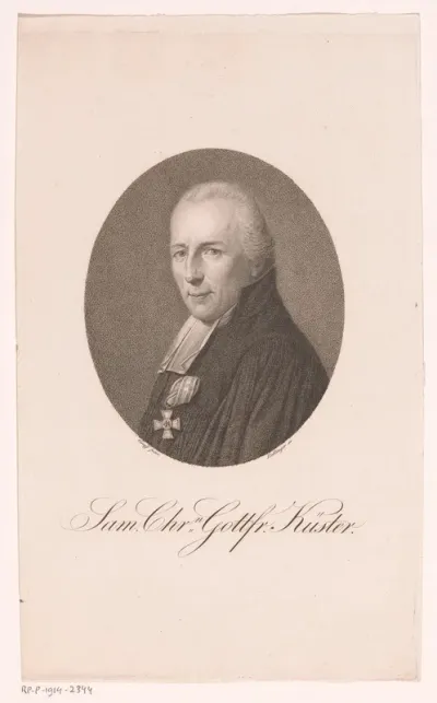 Portret van Samuel Christian Gottfried Küster
