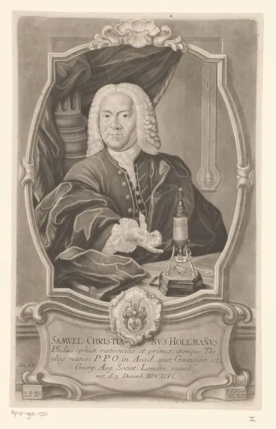 Portret van Samuel Christian Hollmann