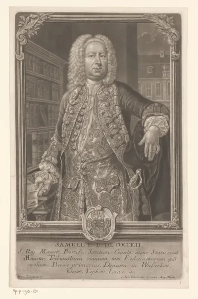 Portret van Samuel Freiherr von Cocceji