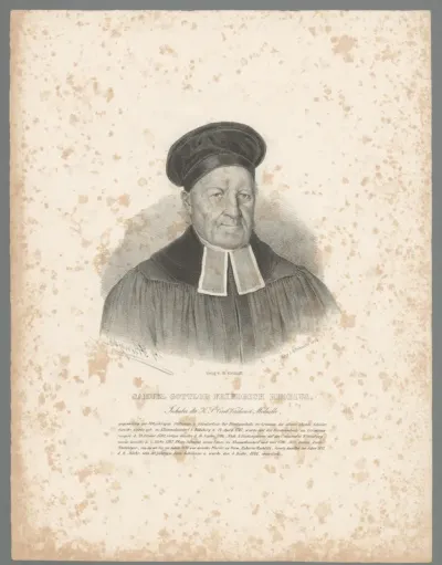 Portret van Samuel Gottlob Friedrich Rhodius