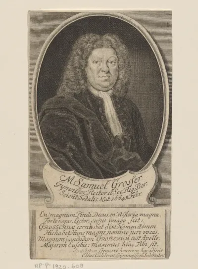Portret van Samuel Grosser