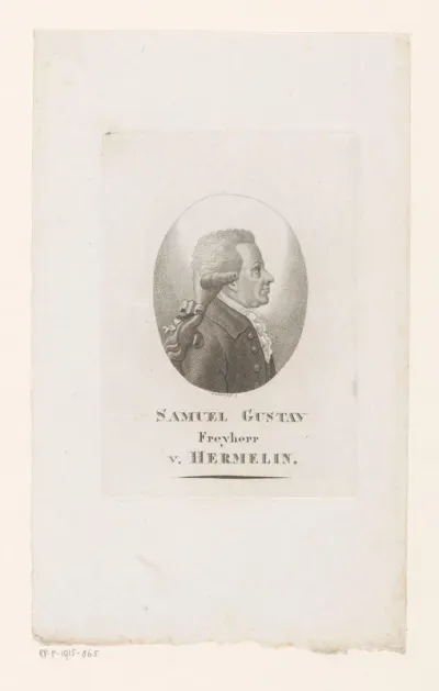 Portret van Samuel Gustaf Hermelin