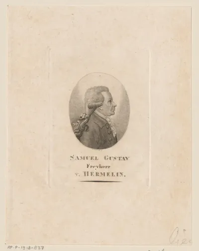 Portret van Samuel Gustaf von Hermelin
