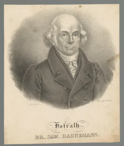 Portret van Samuel Hahnemann