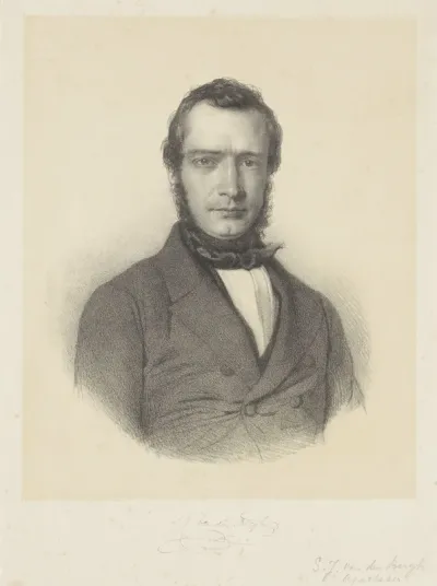 Portret van Samuel Johannes van den Bergh
