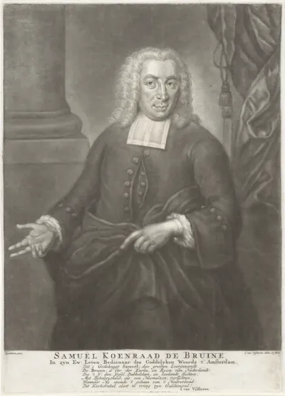 Portret van Samuel Koenraad de Bruine