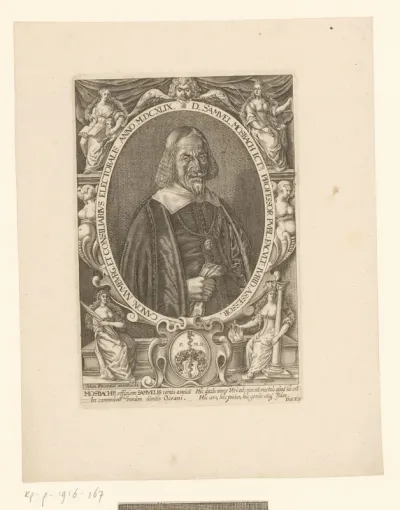 Portret van Samuel Mosbach