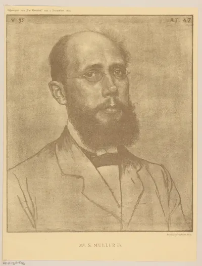 Portret van Samuel Muller