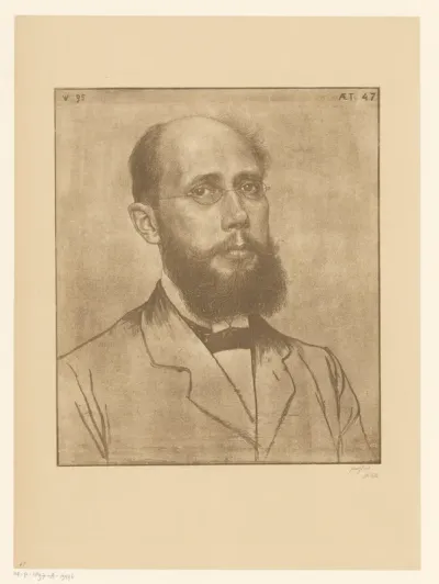 Portret van Samuel Muller Fz.