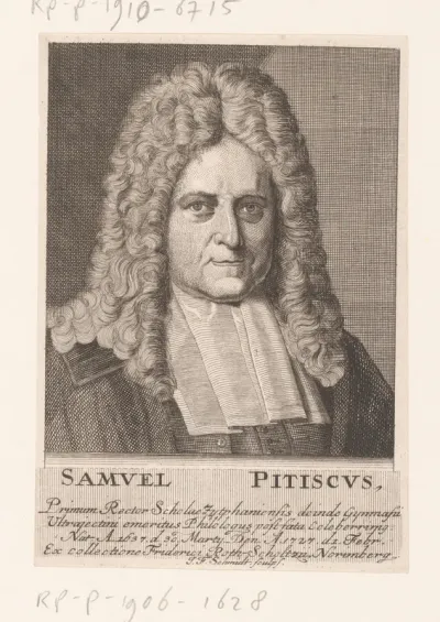 Portret van Samuel Pitiscus